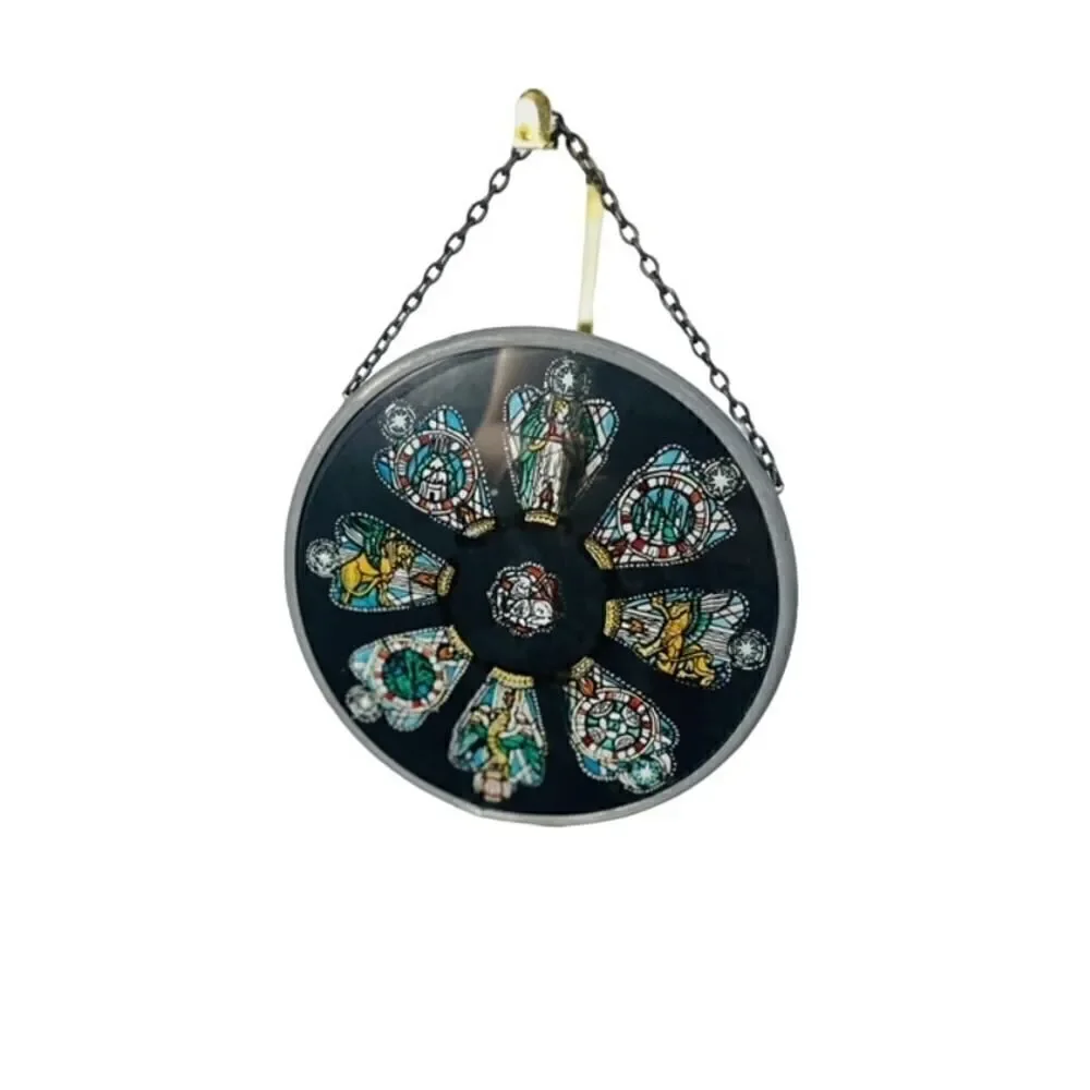 Winged Heart Stained Glass St. David's Cathedral Rose Window Suncatcher